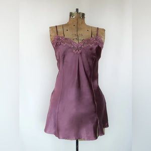 Vintage Y2K Victoria secrete slip dress satin purple M